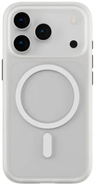 Levelo Чехол для iPhone 17 Pro с MagSafe, Solo Matte Case White