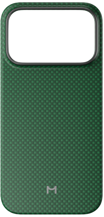Magssory для iPhone 18 Pro Max | Aramid Frame Case | Совместим с MagSafe | Green