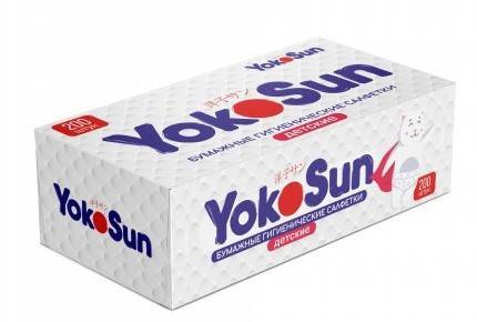 Бумажные гигиенические салфетки YokoSun детские, 200 шт. (Япония)