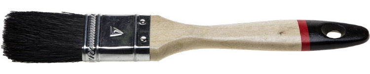 Stayer "UNIVERSAL-EURO" 20мм 01022-020 Кисть плоская чёрная натуральная щетина, деревянная ручка