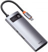 Хаб BASEUS Metal Gleam Series 5-in-1, Разветвитель, Type-C - USB3.0 + PD + 4K HD WKWG020013 Переходник/Адаптер 