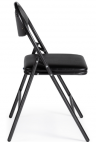 Woodville стул на металлокаркасе Gikat , черный , 43см*45см*82см , металл / экокожа.