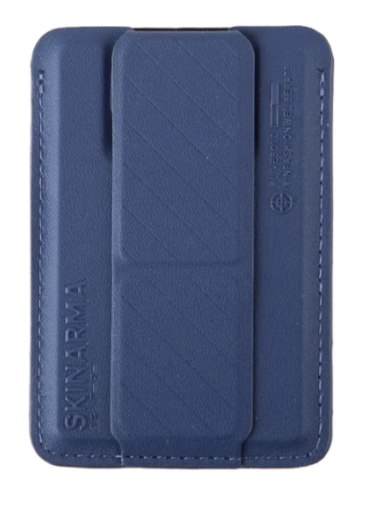 Skinarma Kado картхолдер с выдвижной подставкой | магнитный держатель для карт | подставка для смартфона | Blue