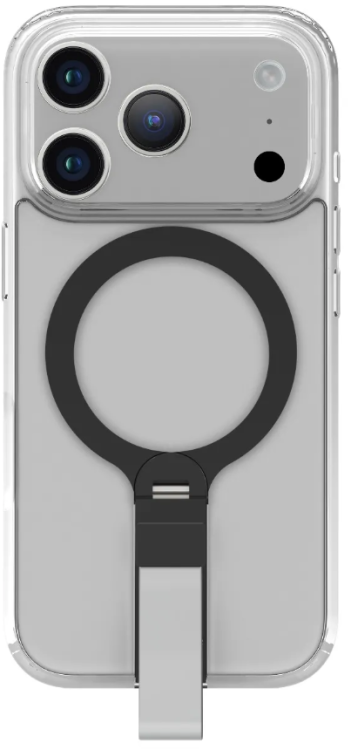 Levelo Чехол для iPhone 17 Pro с поддержкой с MagSafe, Spira Grip Case, Silverstone