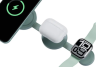Energea Беспроводное зарядное устройство 3 в 1 | 15W | с MagSafe | Qi2 | Общая мощность: 22.5 Вт (max) | Разъем подключения: USB-CBazic GoMag Trio 2, Pistachio 