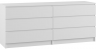 Woodville Комод "Мадера" белый | Ширина - 138,4; Глубина - 42; Высота - 77 см