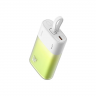 Baseus внешний аккумулятор с кабелем | Емкость: 5200mAh | Быстрая зарядка 20W | Pocket Version Green | Type-C