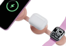 Energea Беспроводное зарядное устройство 3 в 1 | 15W | с MagSafe | Qi2 | Общая мощность: 22.5 Вт (max) | Разъем подключения: USB-CBazic GoMag Trio 2, Pink