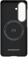 Magssory Чехол для Samsung S26 Plus | С поддержкой MagSafe | Кевлар | Aramid Frame Case | Black
