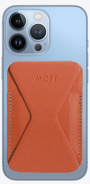 MOFT Картхолдер для iPhone 15/14 серии Snap-On | Подставка-кошелёк | USA Brands, Maple