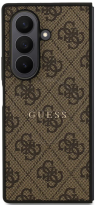 Guess Чехол для Samsung Z Fold 7, PU 4G Classic metal logo Hard Brown (MagSafe)