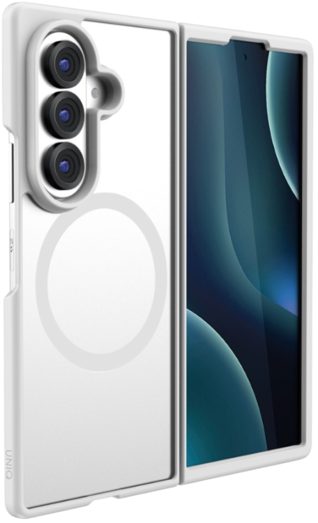 Uniq Чехол для Samsung Z Fold 8 Ultra с зарядкой MagClick, VEREN (AF)- CHALK FROST