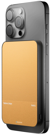 Native Union Power Bank Magnetic 5000mAh | MagSafe | Беспроводная зарядка | Внешний аккумулятор для iPhone и Android | Быстрая зарядка 15W | Компактный дизайн | Цвет коричневый 