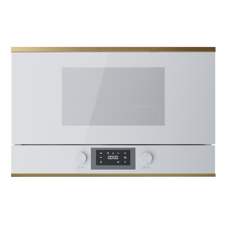 Kuppersbusch Встраиваемая Микроволновая печь MR 6330.0 W4 Gold | Объем: 22 л | 14 автоматических программ | Дверца: Двойное стекло | 5 уровней мощности 