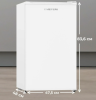 Meferi MFR83BK Mini Power, мини-холодильник отдельностоящий, общий полезный объем 85л, 83.6см x 47.5см х 48 White
