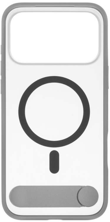 uBear Чехол для iPhone 17 Pro Max | MagSafe | Stand 360 | Mag Case | Силикон | Софт-тач, серый