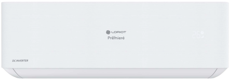 Loriot Premiere Инверторная сплит- система на 27 м² | LAC-09TPRI | Низкий уровень шума | Cold Plasma | Golden Fin | 7 скоростей вентилятора | класс A++/A | пульт ДУ | ВБ: 27.5x79x19.2  см | НБ: 45.9x71.2x27.6 см