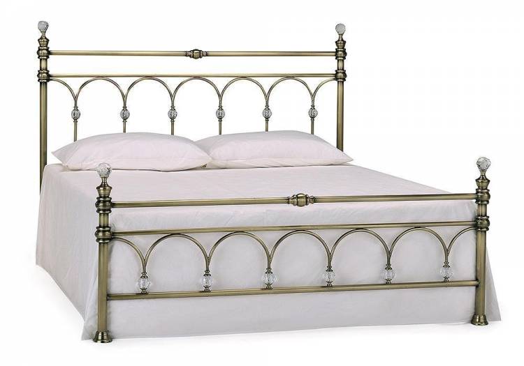 Tetchair  Кровать металлическая WINDSOR 140*200 см (Double bed), Античная медь (Antique Brass) 9331