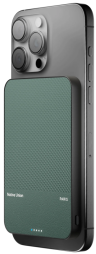 Native Union Power Bank Magnetic 5000mAh | MagSafe | Беспроводная зарядка | Внешний аккумулятор для iPhone и Android | Быстрая зарядка 15W | Компактный дизайн | Цвет зеленый