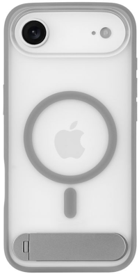 uBear Чехол для iPhone 17 Air | MagSafe | Stand 360 | Mag Case | Силикон | Софт-тач, серый