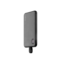 Energea Integra 20s Повербанк 10000mAh Hybrid Solid State USB-C PD20W с Кабелем и Подставкой Gun/Black