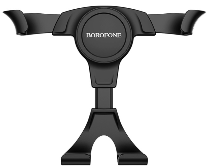 Автомобильный держатель Borofone BH9 Gravity, 3.5"- 6", черный, на воздуховод