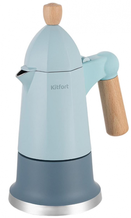 Kitfort кофеварка гейзерная КТ-7153 |Тип используемого кофе Молотый | Объем 170 мл