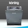Korting KDI 60110 встраиваемая посудомоечная машина | Вместимость (комп):13 | Расход воды за цикл, в литрах: 10.5 | Количество программ: 5 |  81,5x59,8x55 | Класс энергопотребления: А++ | Управление посудомоечной машины: электронное |