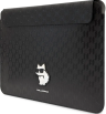 Lagerfeld Чехол для ноутбуков 16" | Магнитная застежка | Saffiano Sleeve Monogram NFT Choupette, Black