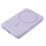 Aukey Внешний аккумулятор Magnetic 5000 мАч | Совместим с MagSafe Qi Violet