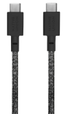 Native Union Belt Cable USB-C to USB-C | 60W Быстрая зарядка | Плетеный кабель 1.2 м | Прочный и стильный аксессуар | Цвет черный