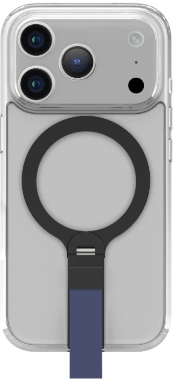 Levelo Чехол для iPhone 17 Pro с поддержкой с MagSafe, Spira Grip Case, Midnight Blue