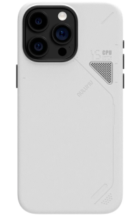 Чехол для iPhone 15 Pro Max Aulumu Vegan MagSafe магнитный, из элитной экокожи, белый