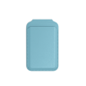 Satechi Магнитная подставка-кошелёк из веганской кожи — для карт, наличных, телефона (светло-голубая)