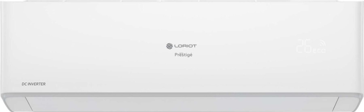 Loriot Prestige Инверторная сплит-система на 54 м² | LAC-18AHI | Функция температурного контроля iFeel | 5 скоростей вентилятора | класс A++/A | пульт ДУ | ВБ: 31.6x94x22.4 см | НБ: 55.5x78.5x30 см