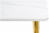 Woodville Керамический стол "Селена 3"  белый мрамор / золото | Ширина - 90; Высота - 77; Длина - 180 см