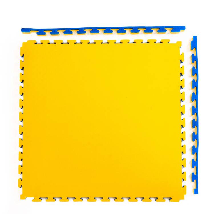 DFC Будо-мат, 100 x 100 см, 40 мм, цвет сине-жёлтый