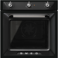 Smeg встраиваемый духовой шкаф SF6905N1 | Коллекция: Victoria | Полезный объем: 70 л | Максимальная температура: 250 °C | 8 функций приготовления | Мощность: 3000 Вт | Размеры: 592x597x548 мм | Цвет: Черный