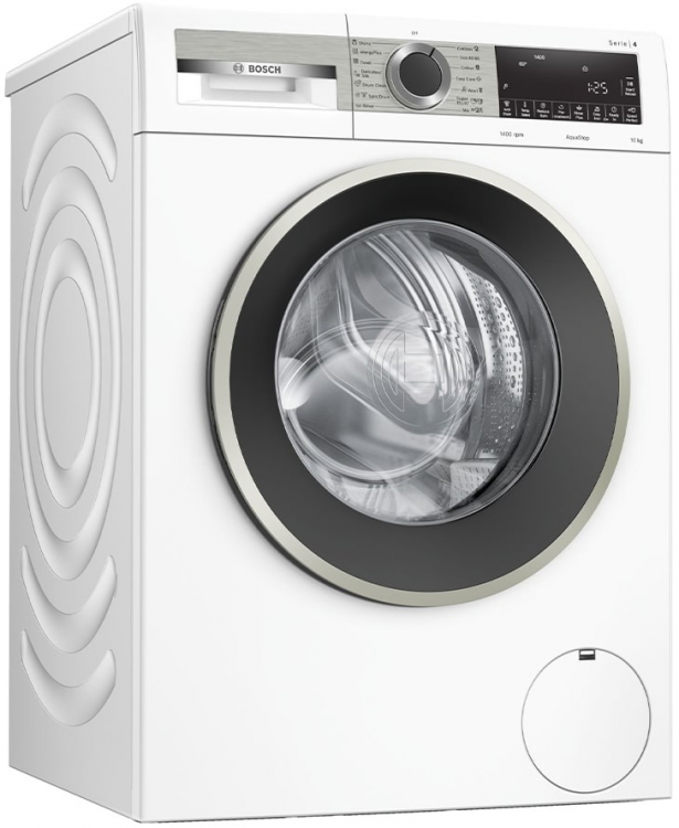 Bosch стиральная машина  WGA24400ME | Максимальная загрузка: 9 | 1400 об/мин | Количество программ: 9 | Тип двигателя: Инверторный | Габариты: 84.5x59.8x63.2 см | Цвет: Белый