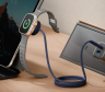 Energea Кабель 1.5m с магнитной зарядкой для Apple Watch| USB-C to USB-C | Мощность: 60 Вт | Передача данных: до 480 Mbps | FLOW Duo, Nanoweave Blue