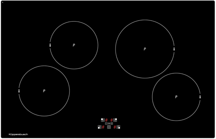 Kuppersbusch Варочная индукционная панель KI 8120.0 SR | ВхШхГ: 54х79,8х51,8 см | Стеклокерамика | Режим поддержания температуры | Автоматика закипания | Страна-производитель: Германия
