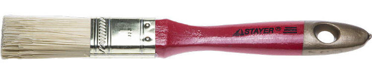 Stayer “KANEKARON-EURO” 25мм 0106-025 Кисть плоская искусственная щетина, деревянная ручка
