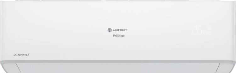 Loriot Prestige Инверторная сплит-система на 72 м² | LAC-24AHI | Уровень шума от 25 дБ | Класс энергоэффективности A++/A+ | ВБ: 32.9x112.1x23.1 см | НБ: 70x90x35 см