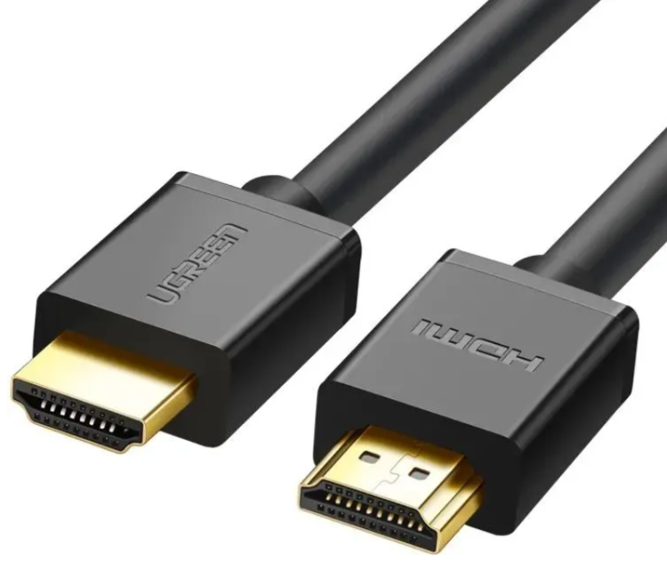 Ugreen HD104 | HDMI кабель | HDMI 1.4 | 1 м | Позолоченные контакты | Тройное экранирование | Поддержка 4K, 1080P Full HD, 3D | Канал Ethernet и ARC | Черный