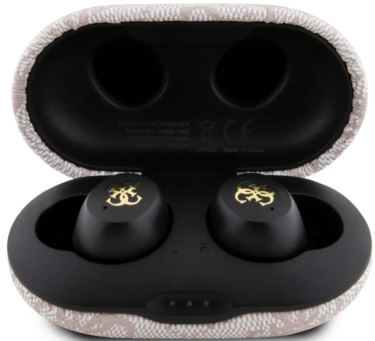 Guess Беспроводные наушники TWS | Шумоподавление (ENC) |  Bluetooth 5.3 | Автоматическое подключение |  Время работы: 5 часов | Pink