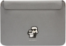 Lagerfeld Чехол для ноутбуков 16" | Магнитная застежка | Saffiano Sleeve NFT Karl & Choupette, Silver