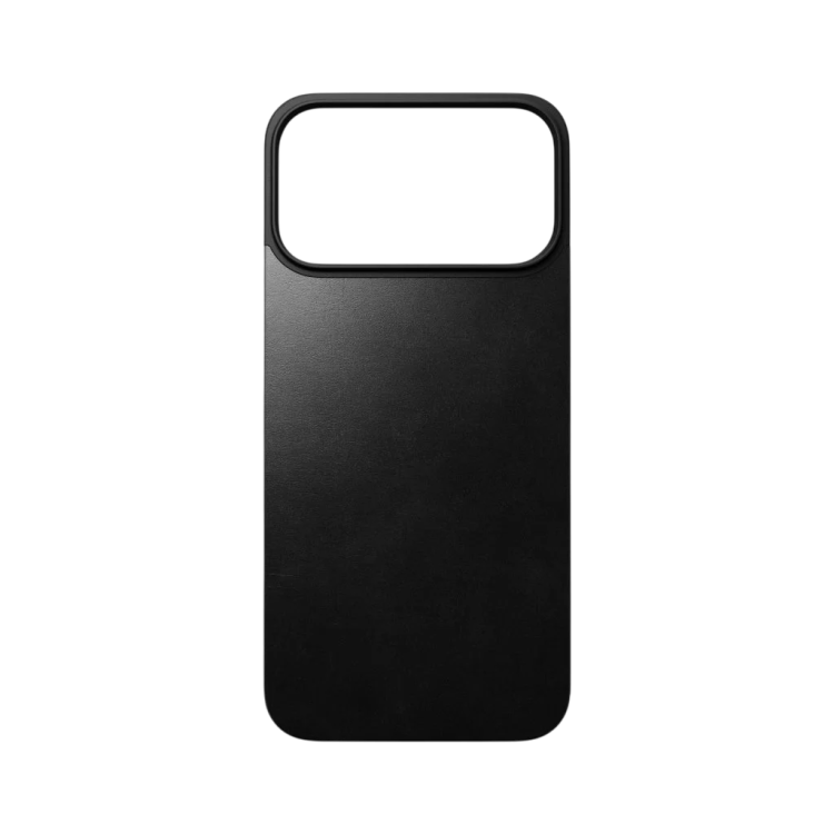 Nomad Magnetic Leather Back чехол-накладка для iPhone 17 Pro, кожа Horween, черный