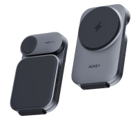 Aukey Беспроводное зарядное устройство 3 in 1 Travel Qi2, серый