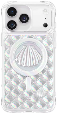 Levelo Чехол для iPhone 17 Pro с поддержкой MagSafe, Pearl 3D IML Case, Iridescent
