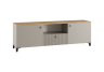 Woodville ТВ-тумба NOBLE бежевый мат-05 / дуб делано / Ширина: 150  Глубина: 41  Высота: 61,6